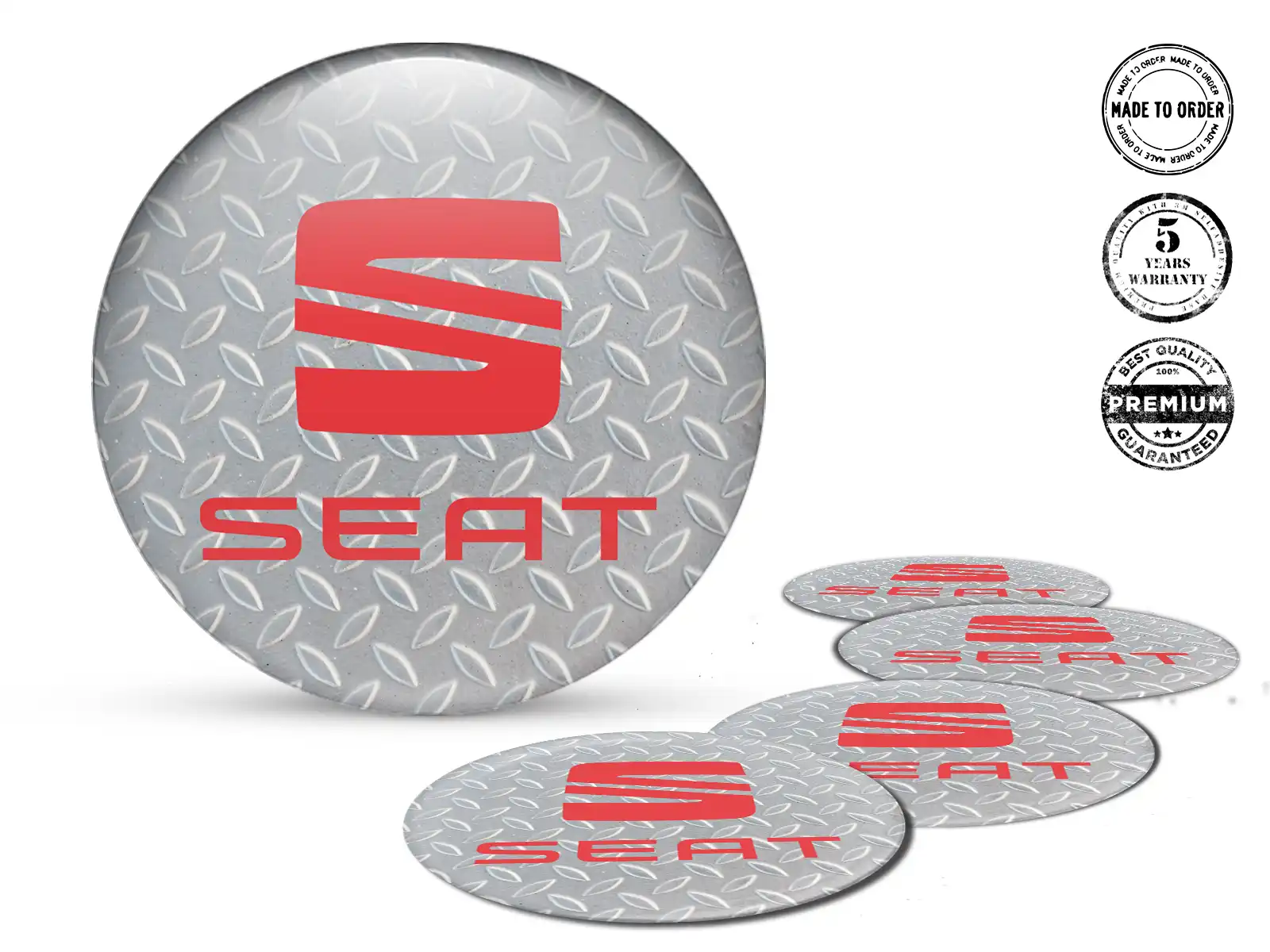 Seat Rademblem Ausgabe Hochwertiges Dome-Design